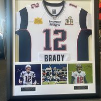 framed Tom Brady Jersey