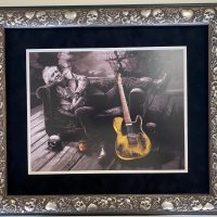 Framed photo of Keith Richards