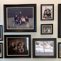 framed family photos