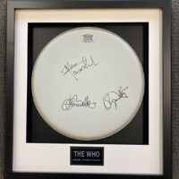 framed drum sign by The Who