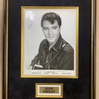 Framed photo of Elvis Presley